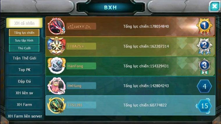 MÃ : #TTS1391 - SV 382 - TOP 12 V13-RAY DYNAMAX HOOH DYNAMAX NHIỀU PET HT QUÁ NGON