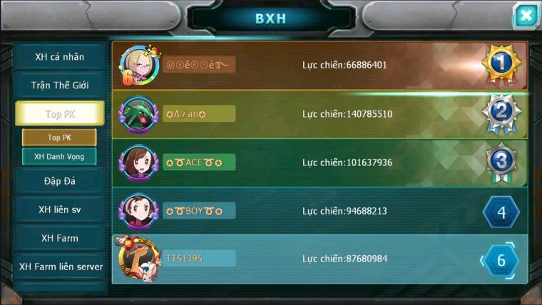 MÃ : #TTS1395 - SV 326 - TOP5 - V13- DAINCIE CH DYNAMX HOOH CH DYNAMAX CẶP CÁ BC QUÁ NGON