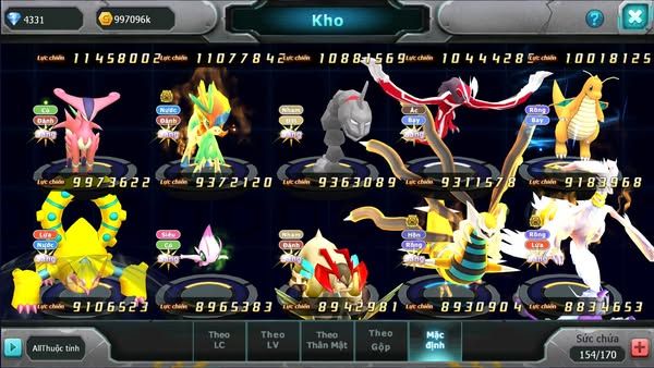 MÃ : #TTS1417 - SV 276 - V16 - TOP4 ALL- HOOH CỘNG HƯỞNG DYNAMAX - WHITE CỘNG HƯỞNG DYNAMAX  DIANCIE CỘNG HƯỞNG DYNAMAX RAY DYNAMAX QUÁ NGON