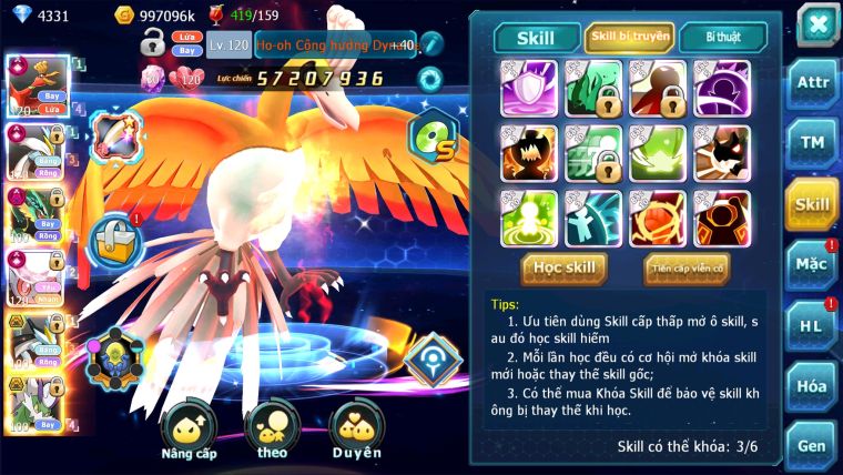 MÃ : #TTS1417 - SV 276 - V16 - TOP4 ALL- HOOH CỘNG HƯỞNG DYNAMAX - WHITE CỘNG HƯỞNG DYNAMAX  DIANCIE CỘNG HƯỞNG DYNAMAX RAY DYNAMAX QUÁ NGON