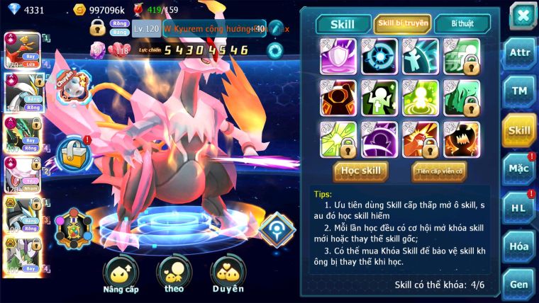 MÃ : #TTS1417 - SV 276 - V16 - TOP4 ALL- HOOH CỘNG HƯỞNG DYNAMAX - WHITE CỘNG HƯỞNG DYNAMAX  DIANCIE CỘNG HƯỞNG DYNAMAX RAY DYNAMAX QUÁ NGON