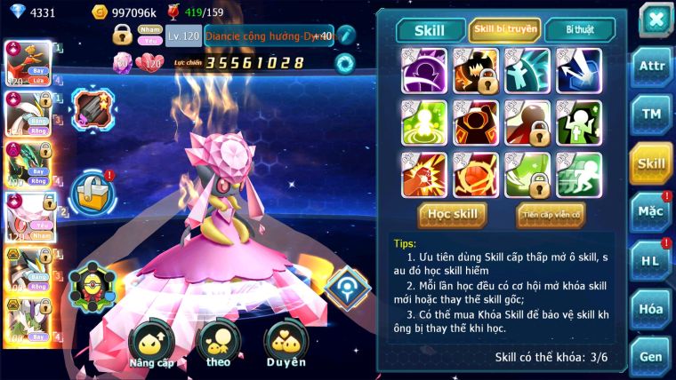 MÃ : #TTS1417 - SV 276 - V16 - TOP4 ALL- HOOH CỘNG HƯỞNG DYNAMAX - WHITE CỘNG HƯỞNG DYNAMAX  DIANCIE CỘNG HƯỞNG DYNAMAX RAY DYNAMAX QUÁ NGON