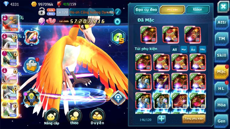 MÃ : #TTS1417 - SV 276 - V16 - TOP4 ALL- HOOH CỘNG HƯỞNG DYNAMAX - WHITE CỘNG HƯỞNG DYNAMAX  DIANCIE CỘNG HƯỞNG DYNAMAX RAY DYNAMAX QUÁ NGON