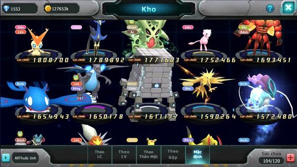 MÃ : #TTS1409 - SV 1457 -RAIKOU BC BTAA BC  TAPU KOKO BC LUGIA CẶP LATI BC QUÁ NGON