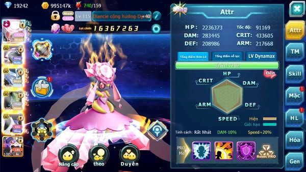 MÃ : #TTS1408 - SV 1353 TOP 18 - 1K960 SÁCH - DIANCIE CỘNG HƯỞNG DYNAMAX BUILD CỰC CHẤTFULL SS