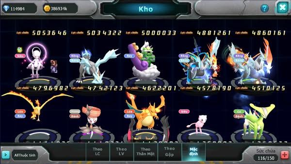 MÃ : #TTS1426 - SV 945 - TOP 9-V13 - DƯ 114K KC- HOOH DIANCIE PALKIA CỘNG HƯỞNG DYNAMAX 3 TEAM CỰC CHẤT