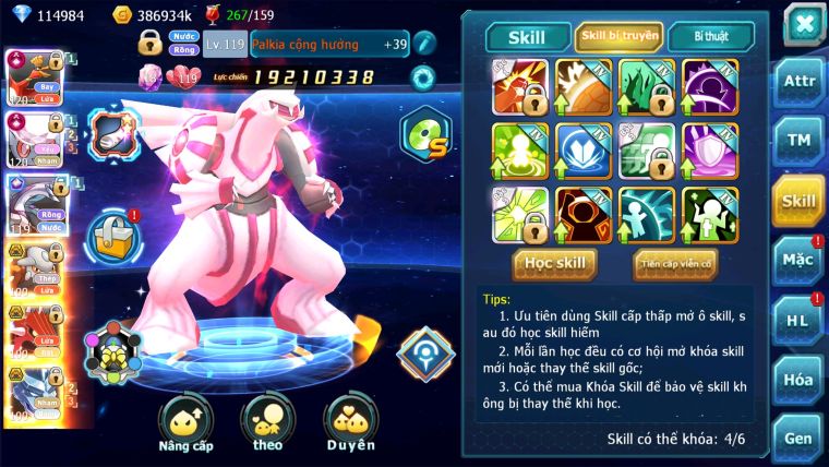 MÃ : #TTS1426 - SV 945 - TOP 9-V13 - DƯ 114K KC- HOOH DIANCIE PALKIA CỘNG HƯỞNG DYNAMAX 3 TEAM CỰC CHẤT