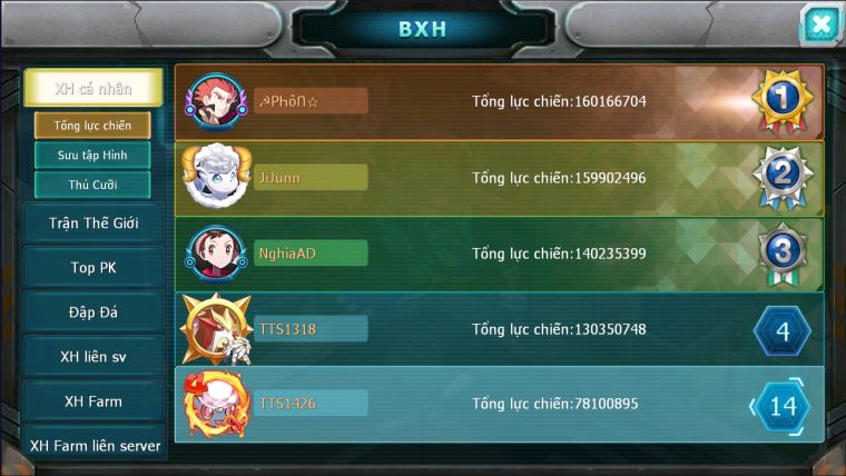 MÃ : #TTS1426 - SV 945 - TOP 9-V13 - DƯ 114K KC- HOOH DIANCIE PALKIA CỘNG HƯỞNG DYNAMAX 3 TEAM CỰC CHẤT