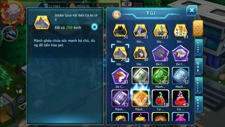MÃ : #TTS1426 - SV 945 - TOP 9-V13 - DƯ 114K KC- HOOH DIANCIE PALKIA CỘNG HƯỞNG DYNAMAX 3 TEAM CỰC CHẤT