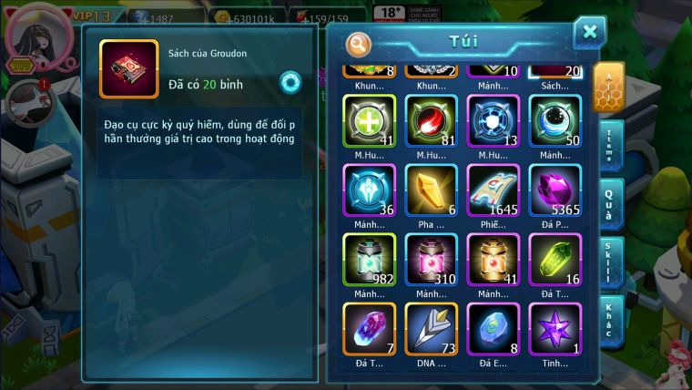 MÃ ; #TTS1425 - SV 1509 - V13 HOOH CH DYNAMAX FULL NÂNG CỰC NGON