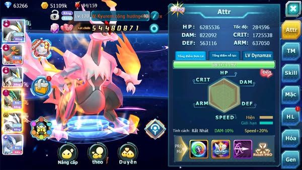 MÃ : #TTS1450 - SV 636 - TOP2-3 CHAM - TOP2 -WB CH DYANMAX HOOH CH DYNAMAX RAY DYNAMAX UNVOA BÁ CHỦ  LUGIA CH ULTRA SUN CỰC CHẤT