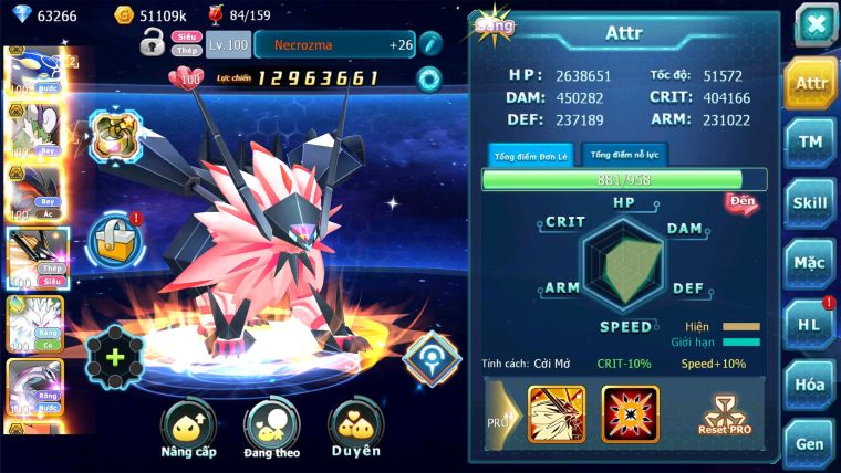 MÃ : #TTS1450 - SV 636 - TOP2-3 CHAM - TOP2 -WB CH DYANMAX HOOH CH DYNAMAX RAY DYNAMAX UNVOA BÁ CHỦ  LUGIA CH ULTRA SUN CỰC CHẤT