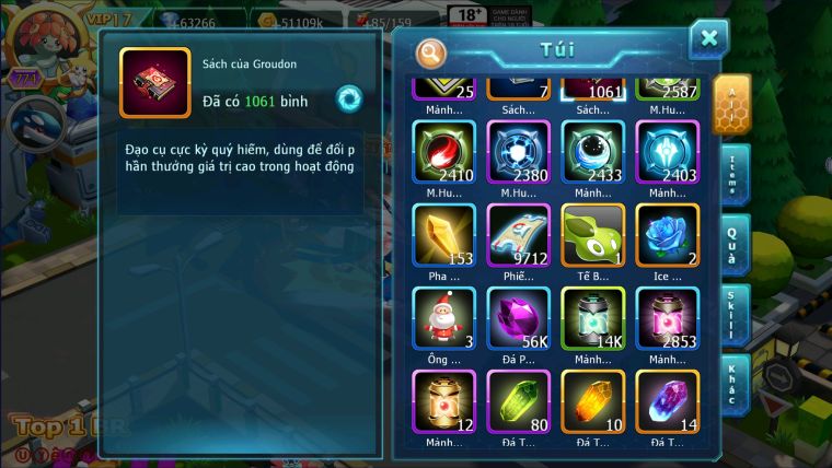 MÃ : #TTS1450 - SV 636 - TOP2-3 CHAM - TOP2 -WB CH DYANMAX HOOH CH DYNAMAX RAY DYNAMAX UNVOA BÁ CHỦ  LUGIA CH ULTRA SUN CỰC CHẤT
