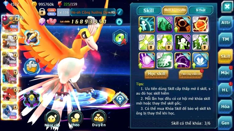 MÃ : #TTS1470 - SV 980 - HOOH CH DYNAMAX HENTRAN BC MEW GIÁP BC BTAA BC CẶP LATI BC