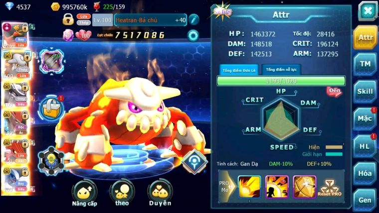 MÃ : #TTS1470 - SV 980 - HOOH CH DYNAMAX HENTRAN BC MEW GIÁP BC BTAA BC CẶP LATI BC