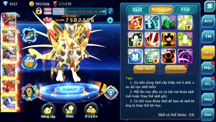 MÃ : #TTS1470 - SV 980 - HOOH CH DYNAMAX HENTRAN BC MEW GIÁP BC BTAA BC CẶP LATI BC