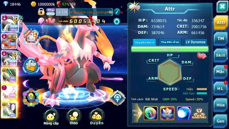 MÃ : #TTS1474 - SV 646 - TOP 4 - WB CH DYNMAX HOOH  CH DYNAMAX LC KHỦNG 3 TEAM CHAM CỰC CHẤT