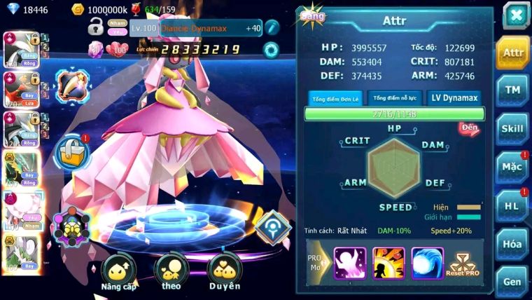 MÃ : #TTS1474 - SV 646 - TOP 4 - WB CH DYNMAX HOOH  CH DYNAMAX LC KHỦNG 3 TEAM CHAM CỰC CHẤT
