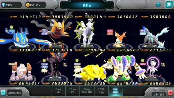MÃ : #TTS1481 - SV 619 - HOOH DYNAMAX DIANCIE BC UNVOA HENTRAN BC QVBC BC NHIỀU PET HT