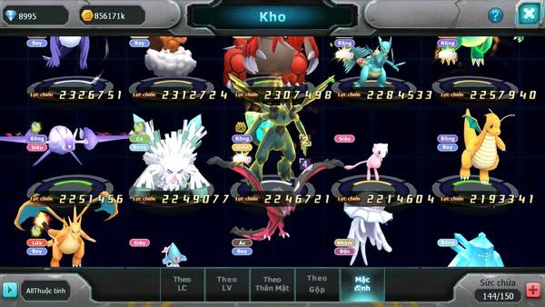 MÃ : #TTS1481 - SV 619 - HOOH DYNAMAX DIANCIE BC UNVOA HENTRAN BC QVBC BC NHIỀU PET HT