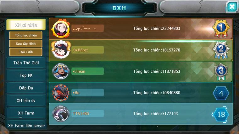 MÃ : #TTS1480 - SV 1641 - TOP18 - PALKIA BC  KYOGRE QVLD TEAM NƯỚC
