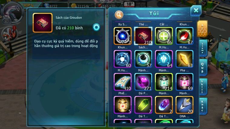 MÃ : #TTS1480 - SV 1641 - TOP18 - PALKIA BC  KYOGRE QVLD TEAM NƯỚC