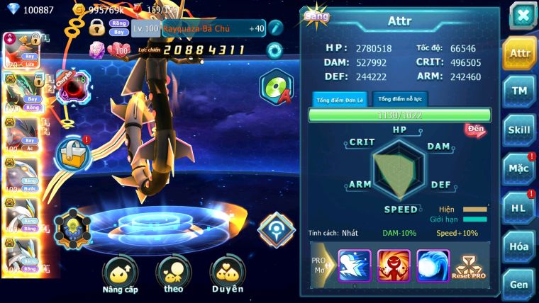 MÃ : #TTS1478 - SV 948 - TOP9 - HOOH CH DYNAMAX DƯ 100K KC RAY BC YVETAL BC  CẶP CÁ BC BUILD MAX LỆCH