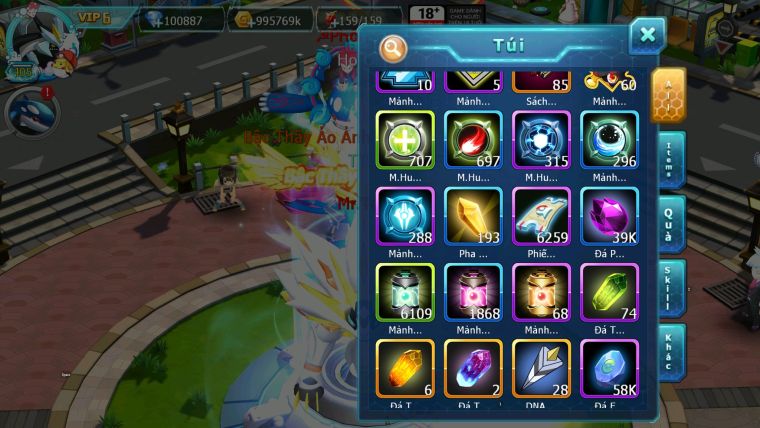 MÃ : #TTS1478 - SV 948 - TOP9 - HOOH CH DYNAMAX DƯ 100K KC RAY BC YVETAL BC  CẶP CÁ BC BUILD MAX LỆCH