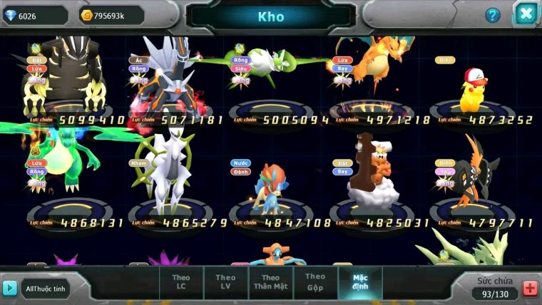 MÃ : #TTS1490 - SV 1117 - TOP 11 - HOOH CH DYNAMAX RAY BC DIANCIE DYNAMAX THẦN GIÓ BC UNVOA WB BC NHIỀU PET HT  NGON