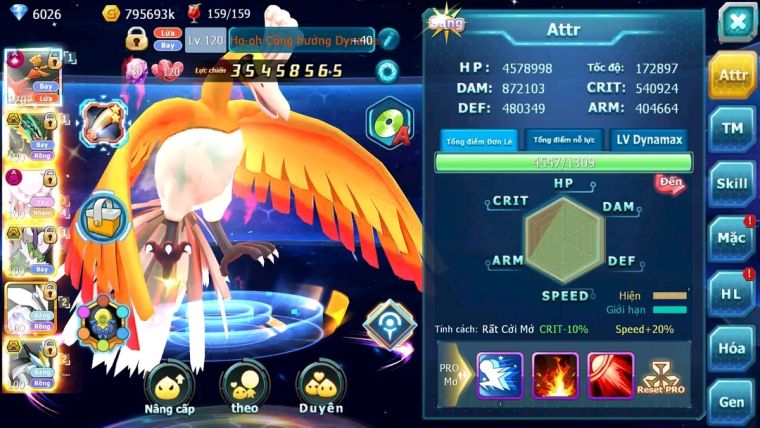 MÃ : #TTS1490 - SV 1117 - TOP 11 - HOOH CH DYNAMAX RAY BC DIANCIE DYNAMAX THẦN GIÓ BC UNVOA WB BC NHIỀU PET HT  NGON