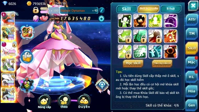 MÃ : #TTS1490 - SV 1117 - TOP 11 - HOOH CH DYNAMAX RAY BC DIANCIE DYNAMAX THẦN GIÓ BC UNVOA WB BC NHIỀU PET HT  NGON