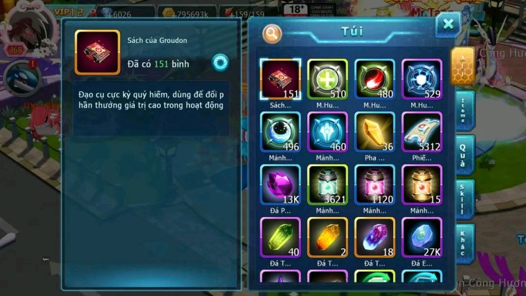 MÃ : #TTS1490 - SV 1117 - TOP 11 - HOOH CH DYNAMAX RAY BC DIANCIE DYNAMAX THẦN GIÓ BC UNVOA WB BC NHIỀU PET HT  NGON
