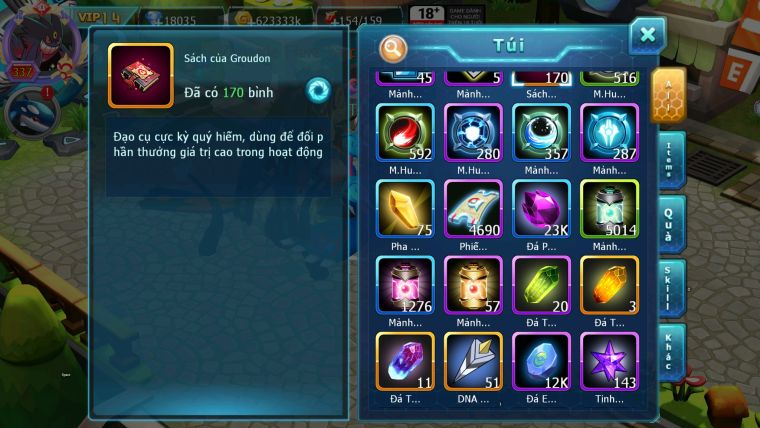 MÃ : #TTS1706 - SV 1173 - TOP10 - HOOH DYNAMAX CẶP Z BÁ CHỦ 10TR ATM - FULL SS CỰC NGON