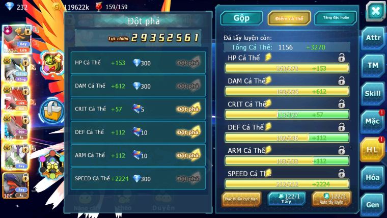 MÃ :#TTS1703 - SV 1426 - TOP8 - V12 - HOOH CH DYNAMAX LỆCH BTAA BC QVLD BC BLACK  BC QUÁ NGON
