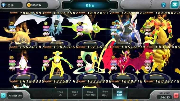MÃ : #TTS1714 - SV 50 - TOP2 - DIANCIE CH DYNAMAX HOOH CH DYNAAMX RAY BC MEGANEC HOOPA BC QUÁ NGON