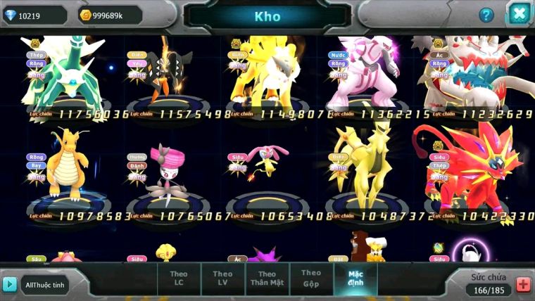 MÃ : #TTS1714 - SV 50 - TOP2 - DIANCIE CH DYNAMAX HOOH CH DYNAAMX RAY BC MEGANEC HOOPA BC QUÁ NGON