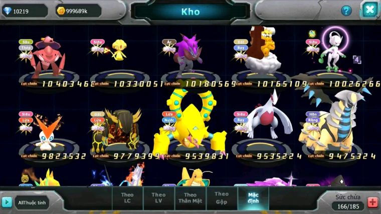 MÃ : #TTS1714 - SV 50 - TOP2 - DIANCIE CH DYNAMAX HOOH CH DYNAAMX RAY BC MEGANEC HOOPA BC QUÁ NGON