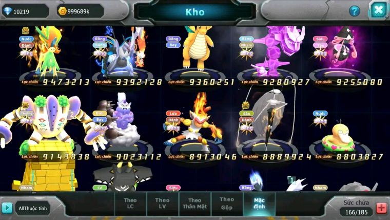 MÃ : #TTS1714 - SV 50 - TOP2 - DIANCIE CH DYNAMAX HOOH CH DYNAAMX RAY BC MEGANEC HOOPA BC QUÁ NGON