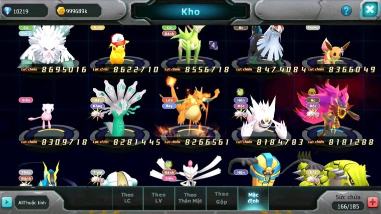 MÃ : #TTS1714 - SV 50 - TOP2 - DIANCIE CH DYNAMAX HOOH CH DYNAAMX RAY BC MEGANEC HOOPA BC QUÁ NGON