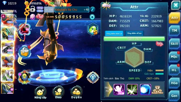 MÃ : #TTS1714 - SV 50 - TOP2 - DIANCIE CH DYNAMAX HOOH CH DYNAAMX RAY BC MEGANEC HOOPA BC QUÁ NGON