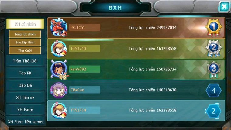 MÃ : #TTS1714 - SV 50 - TOP2 - DIANCIE CH DYNAMAX HOOH CH DYNAAMX RAY BC MEGANEC HOOPA BC QUÁ NGON