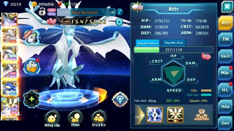 MÃ : #TTS1714 - SV 50 - TOP2 - DIANCIE CH DYNAMAX HOOH CH DYNAAMX RAY BC MEGANEC HOOPA BC QUÁ NGON