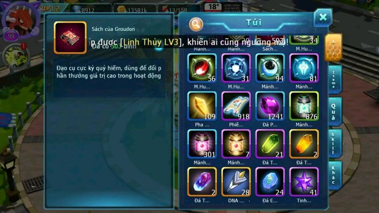 MÃ : #TTS1724 - SV 1579 - V12- TOP47 HOOH DYNAMAX UNVOA QVLD BC  NGON LÀNH