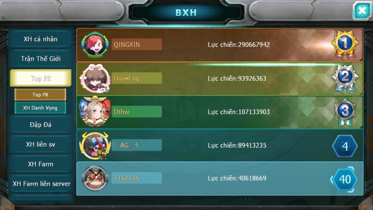 MÃ : #TTS1735 - SV 1175 - V13- TOP40 - HOOH CH DYNAMAX UNVOA WB BC BTAA BÁ CHỦ  MEW GIÁP BC QUÁ NGON