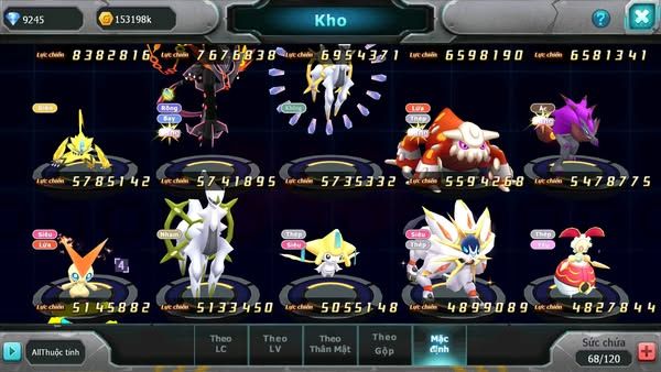 MÃ : #tTS1737 - SV 1079 - TOP25 - HOOH CH DYNAMAX LUGIA CH  UNVOA CẶP LATI BC QUÁ NGON
