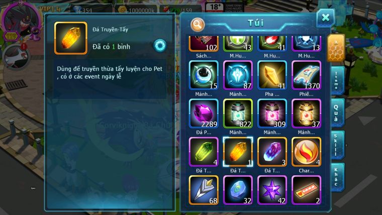 MÃ : #TTS1738 - SV1530 - V14 - TOP50 - HOOH DYNAMAX YVETAL BÁ CHỦ THẦN GIÓ  UNVOA WB BÁ CHỦ
