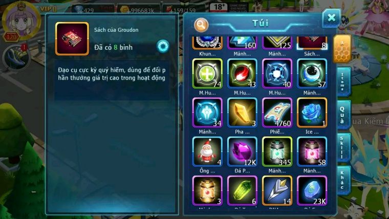 MÃ : #TTS1746 - SV 1349 - VIP0 NGUYÊN ZIN - PALKIA CỘNG HƯỞNG MEW GIÁP BC CẶP LATI BC KYOGRE BC QUÁ THƠM