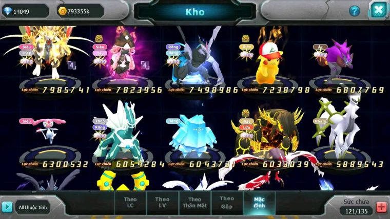 MÃ : #TTS1744 - SV1057 - TOP12 - PALKIA CỘNG HƯỞNG  TEAM BAY BÁ CHỦ QUÁ NGON CẶP CÁ BÁ CHỦ