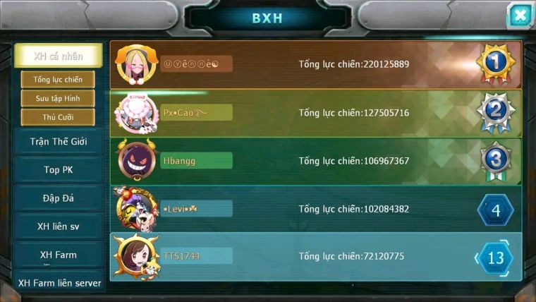 MÃ : #TTS1744 - SV1057 - TOP12 - PALKIA CỘNG HƯỞNG  TEAM BAY BÁ CHỦ QUÁ NGON CẶP CÁ BÁ CHỦ