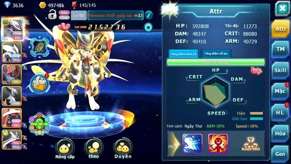MÃ :#TTS 1753 - SV1620 - TOP13 - MEW GIÁP BÁ CHỦ  UNVOA QUÁ NGON